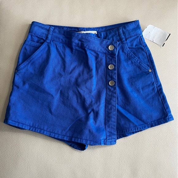 Zara Women’s Denim High Waist Buttoned Skort - Size M - Picture 4 of 10